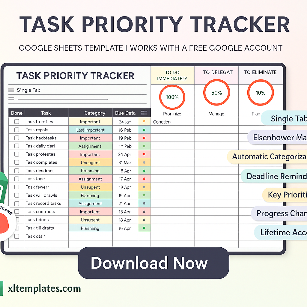Pro Pack – 5 Google Sheets Templates