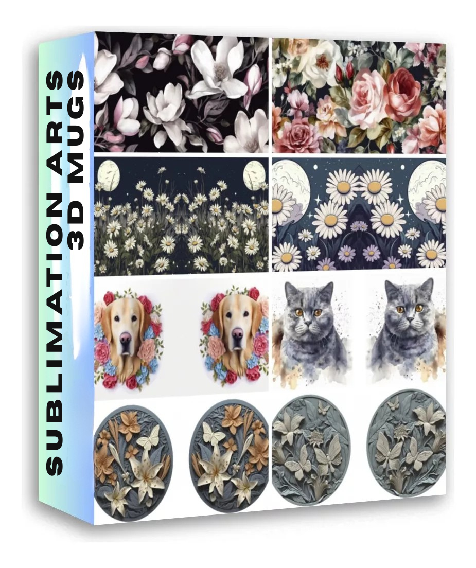 Pack 3000 Artes Digitais 3d Sublimação P/caneca Vários Temas