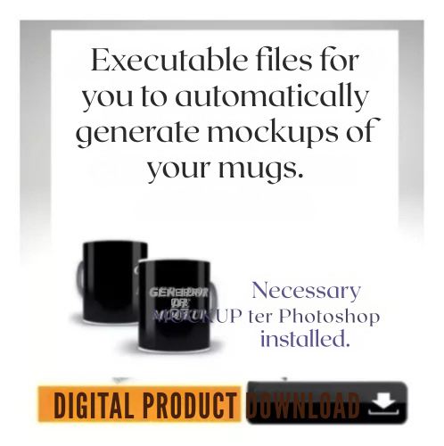 Gerador Automatico De Mockup De Canecas Envio Imediato