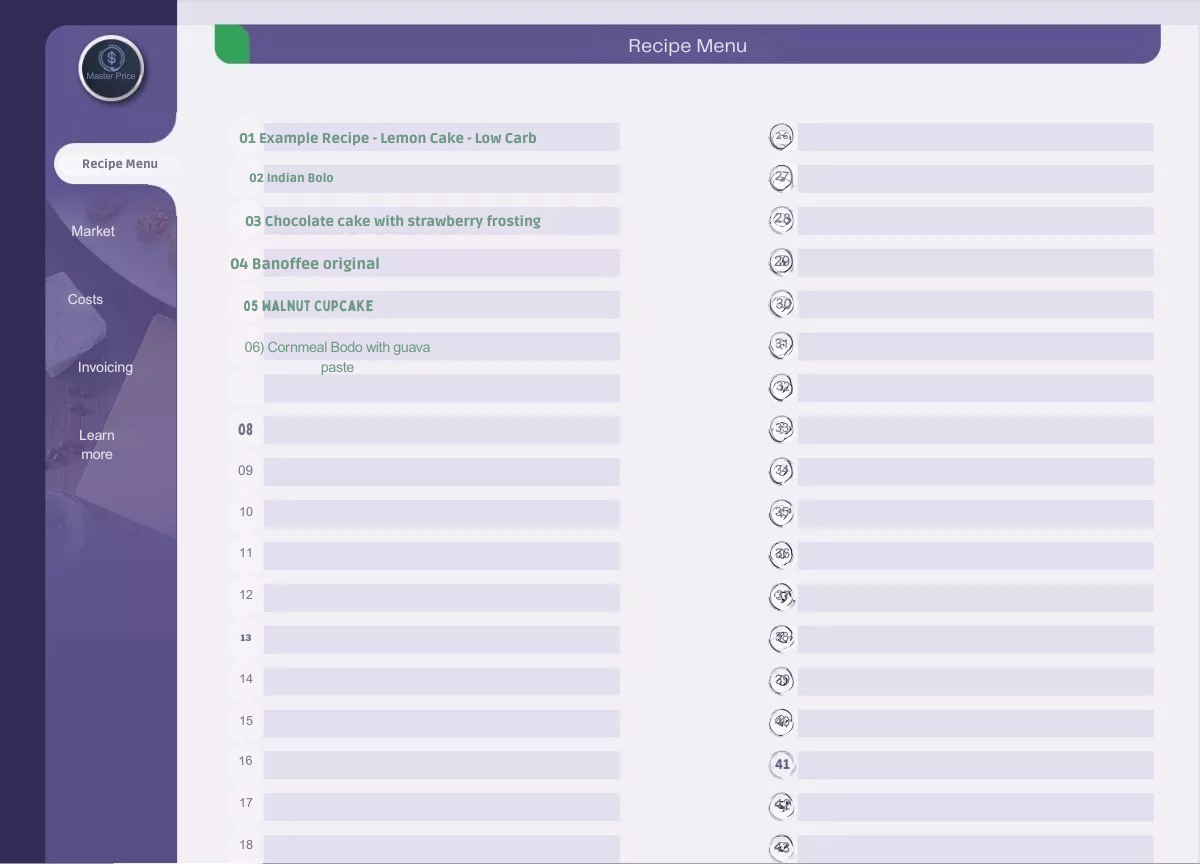 Planilha De Custo De Produção - Confeitaria - Artesanato