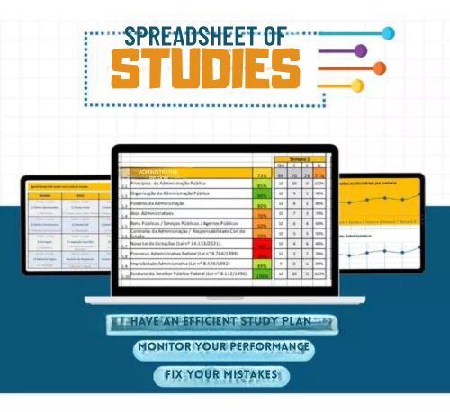 Planilha Para Organização E Controle De Estudos