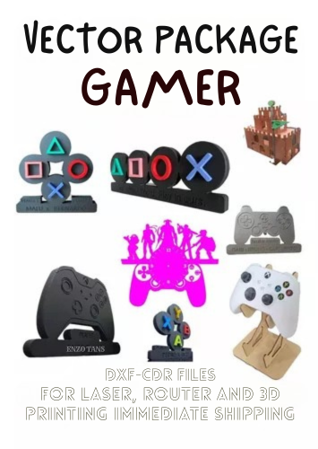 Pacote De Vetores Plaquinhas Gamer