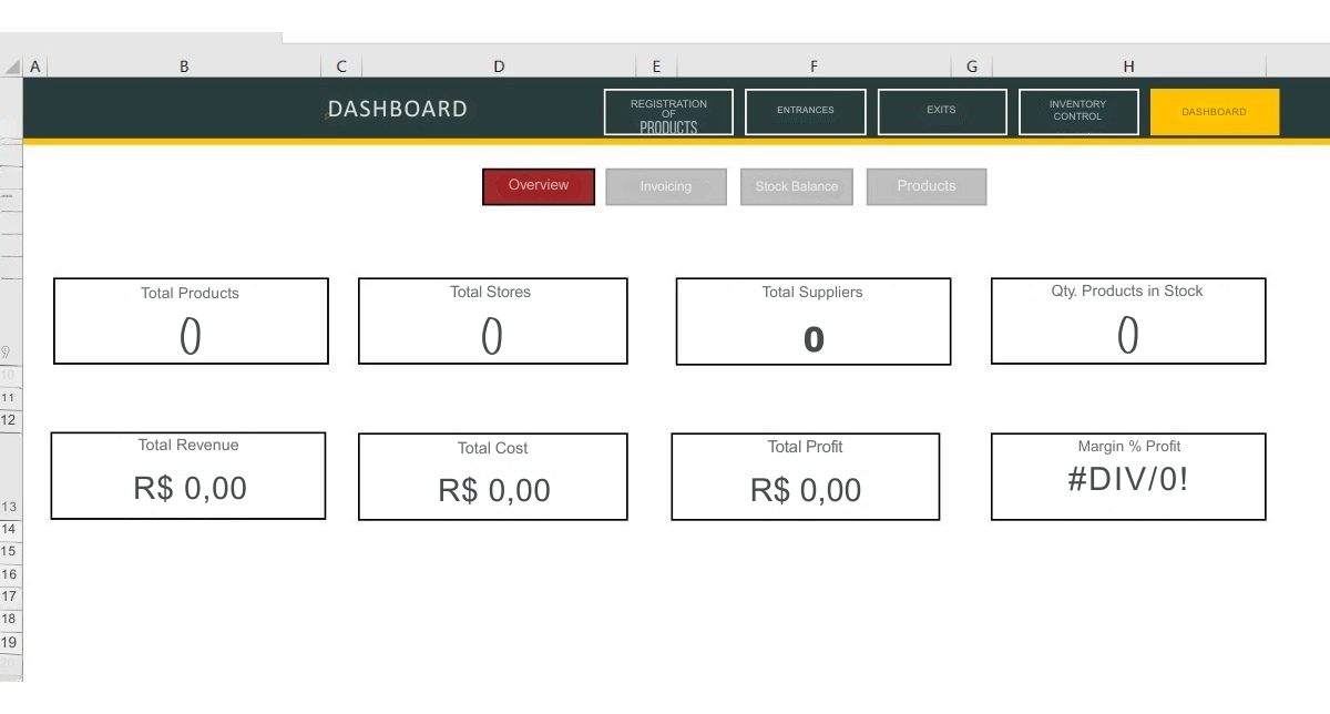 Planilha Para Distribuidoras Entra E Saída E Fluxo De Caixa