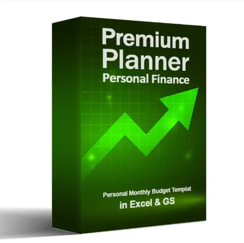 Premium Planners Personal Finance: Monthly Budget Template in Excel & GS