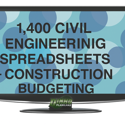 1.400 Planilhas De Engenharia Civil + Orçamento De Obras