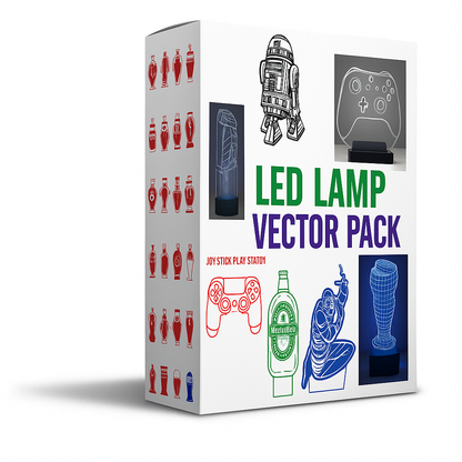 Vetores Cnc Laser Luminárias 3d Led + De 90 Modelos