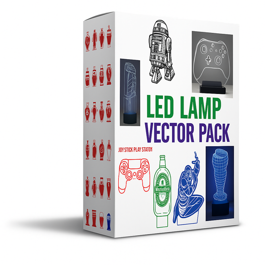 Vetores Cnc Laser Luminárias 3d Led + De 90 Modelos