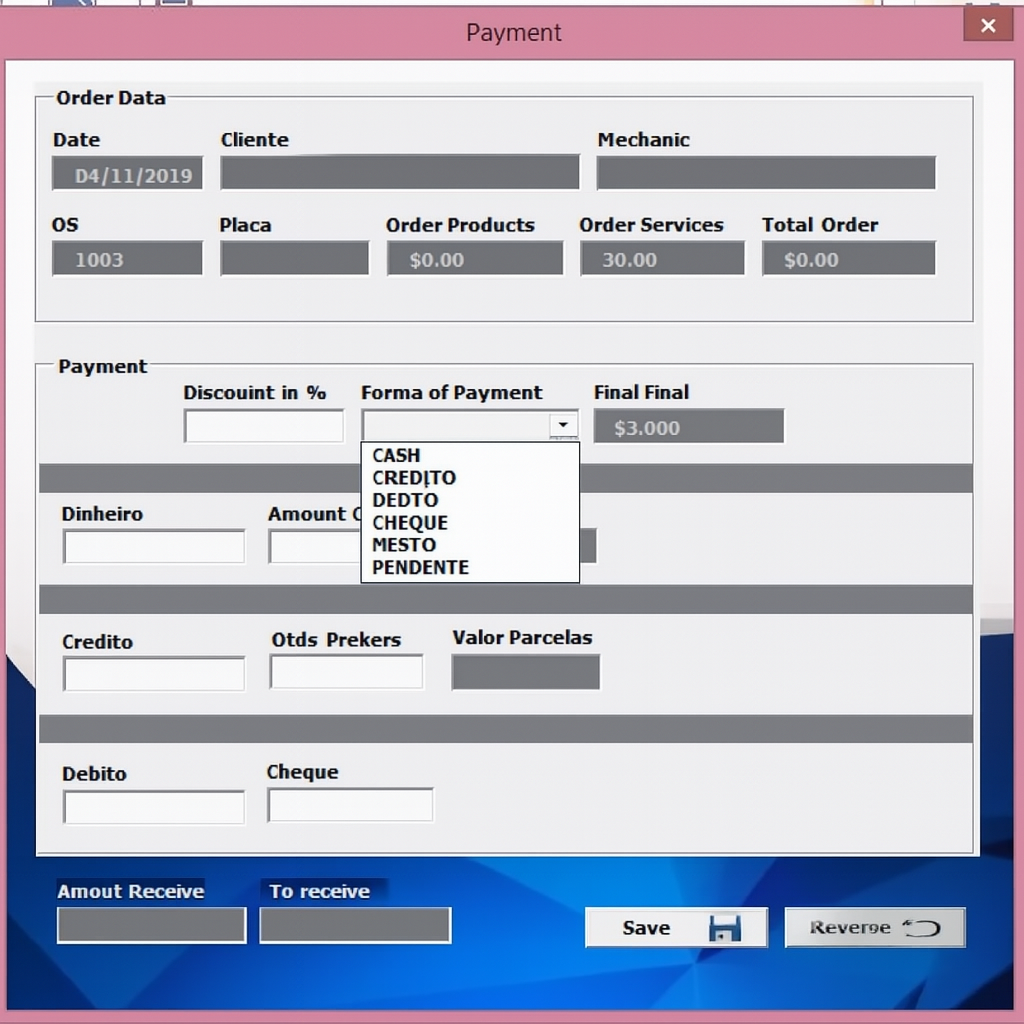 Sistema Para Oficinas Mecânicas Feito Em Excel