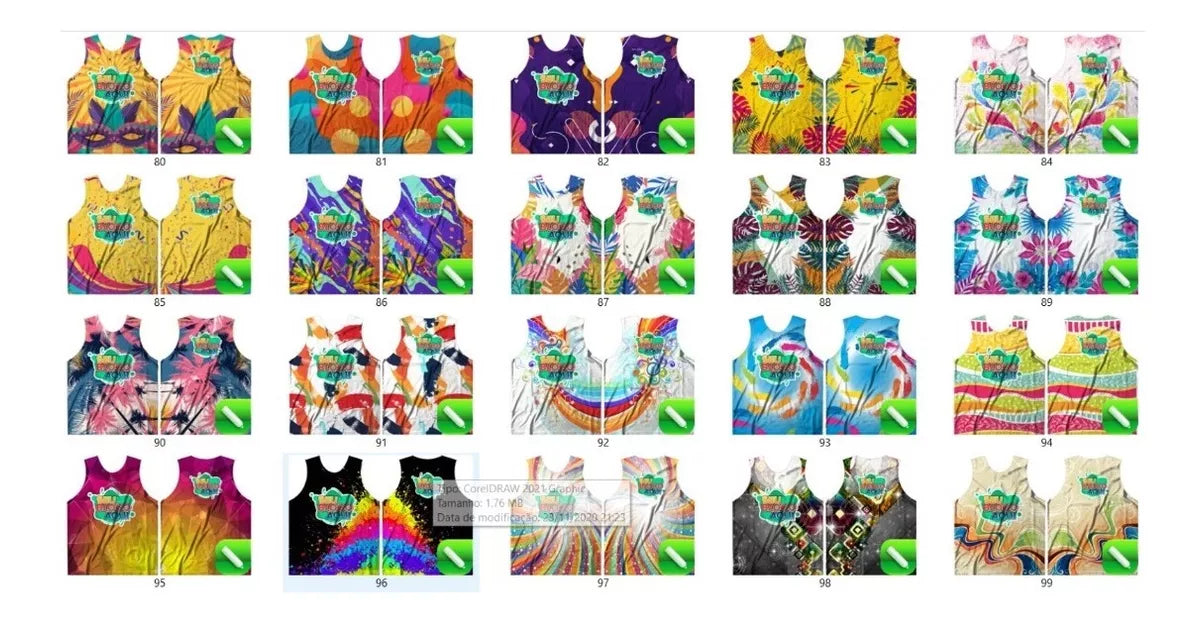 100 Artes Estampas Abada Camisas De Carnaval 2025 Em Corel