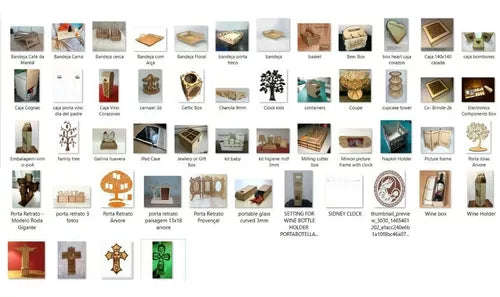 55.000 Arquivos Kit Dxf Cdr Eps Corte A Laser Cnc