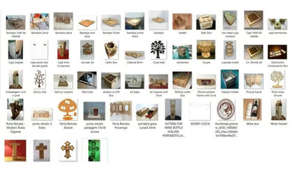 55.000 Arquivos Kit Dxf Cdr Eps Corte A Laser Cnc