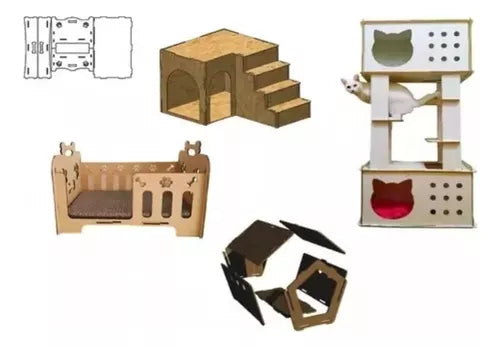 Pacote Vetor Cama / Casa Gato Cachorro Pet Cnc Laser Router