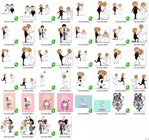 Pack 500 Vetores Convite De Casamento + 58 Artes De Novinhos