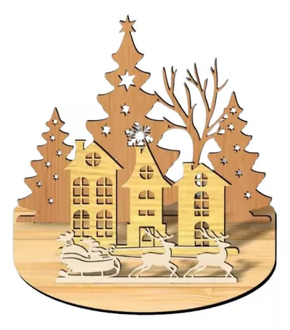 Pacote Natal Vetores Pet Corte Laser Cnc Mdf + Bônus