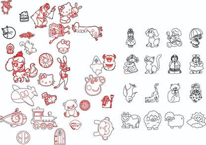 Pacote +1000 Vetores Chaveiros Lembrança Cnc Laser Router