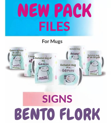 Pacote Arquivos Digitais Impressão Bento Flork Signos