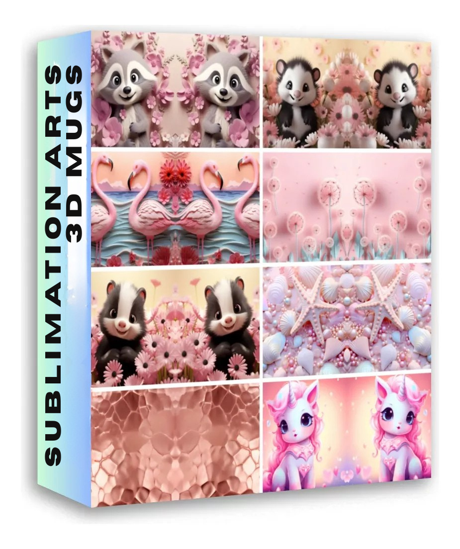 Pack 3000 Artes Digitais 3d Sublimação P/caneca Vários Temas