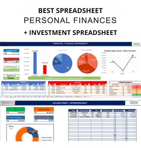 Planilha Finanças Pessoais e Gráficos