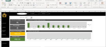 Planilha de Controle Aluguel Imóveis Ou Imobiliária Completo