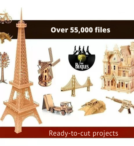 55.000 Arquivos Kit Dxf Cdr Eps Corte A Laser Cnc