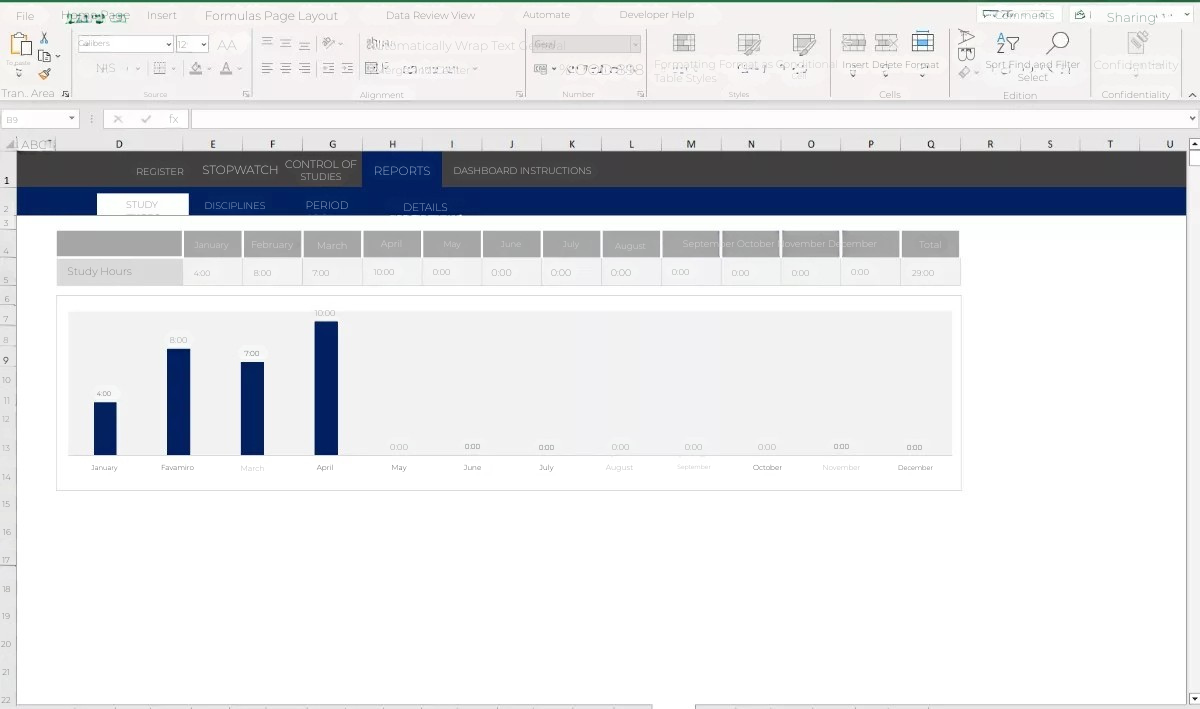 Controle De Estudo Para Concurso Em Excel
