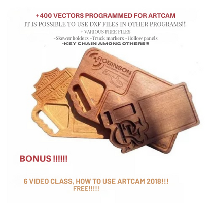 400 Vetores De Tabuas De Carne Programados,artcam 2018