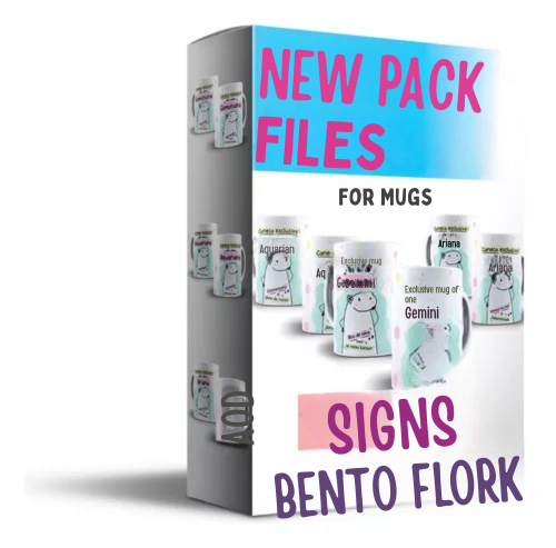 Pacote Arquivos Digitais Impressão Bento Flork Signos