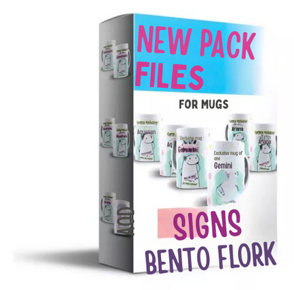 Pacote Arquivos Digitais Impressão Bento Flork Signos