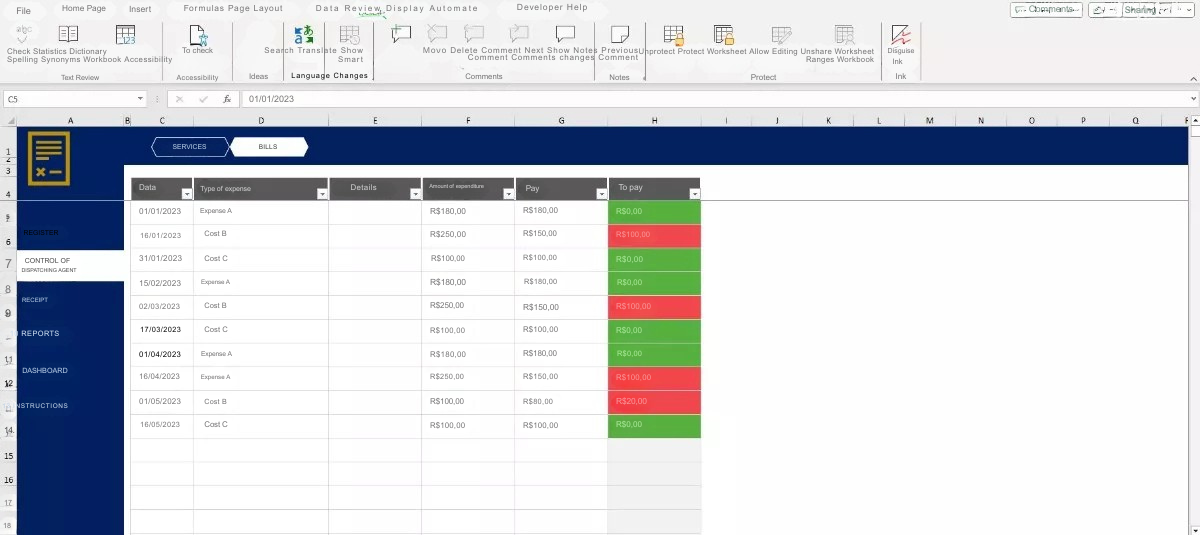 Planilha Para Despachante Em Excel