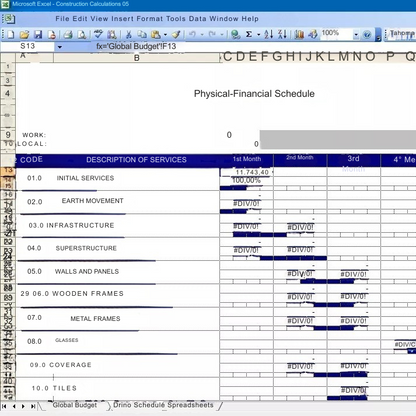 Planilha Para Cálculo De Materiais De Construção