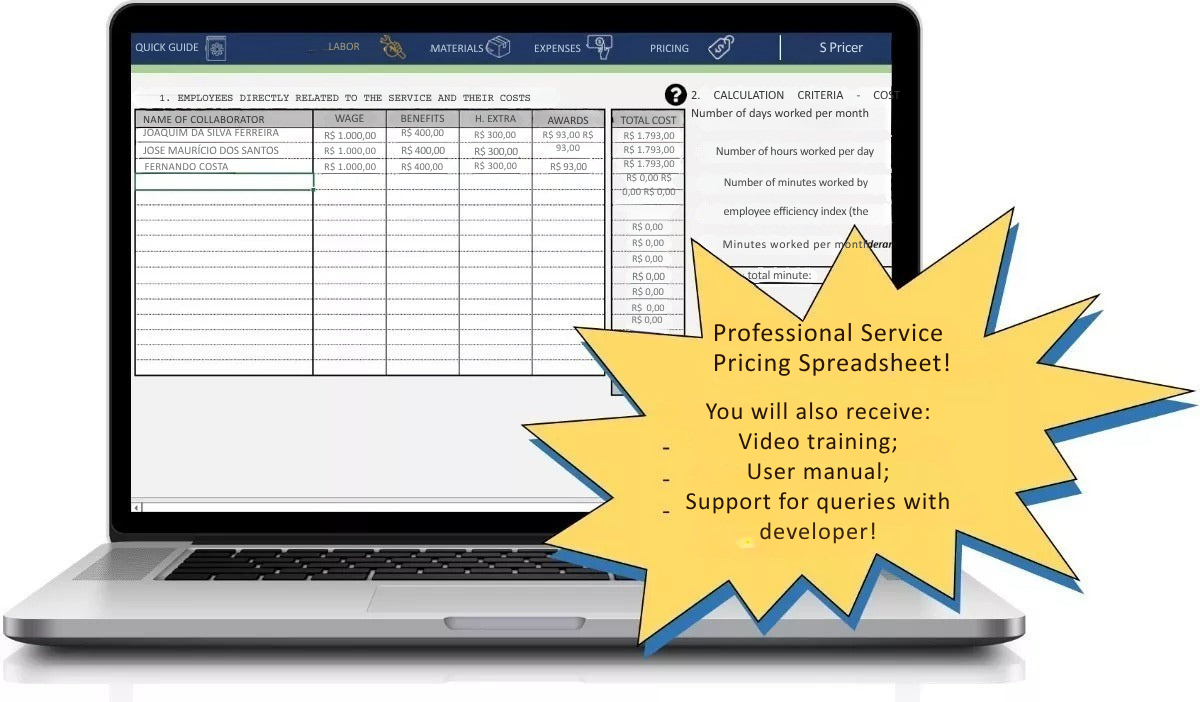 Planilha Orçamento De Serviços (obras, Manutenções Etc)