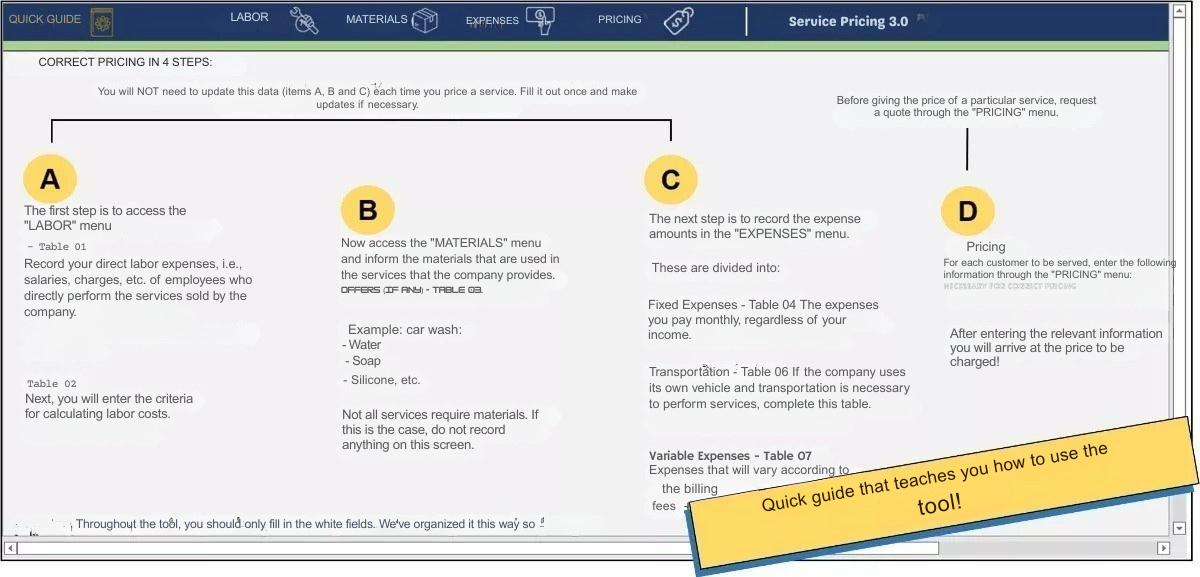 Planilha Orçamento De Serviços (obras, Manutenções Etc)