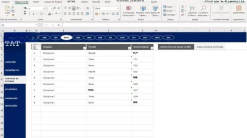 Planilha De Controle De Estudo Para Concurso Em Excel