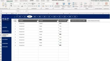 Planilha De Controle De Estudo Para Concurso Em Excel