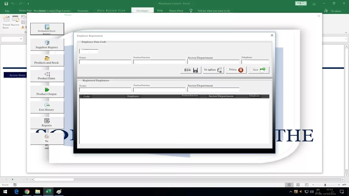 Planilha Controle De Estoque E Almoxarifado