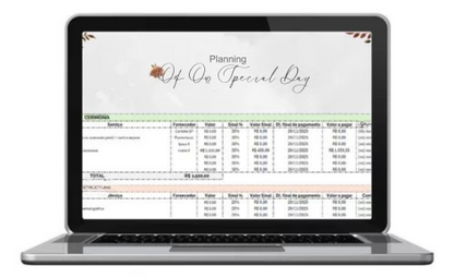 Planilha de Planejamento Financeiro Para Casamento