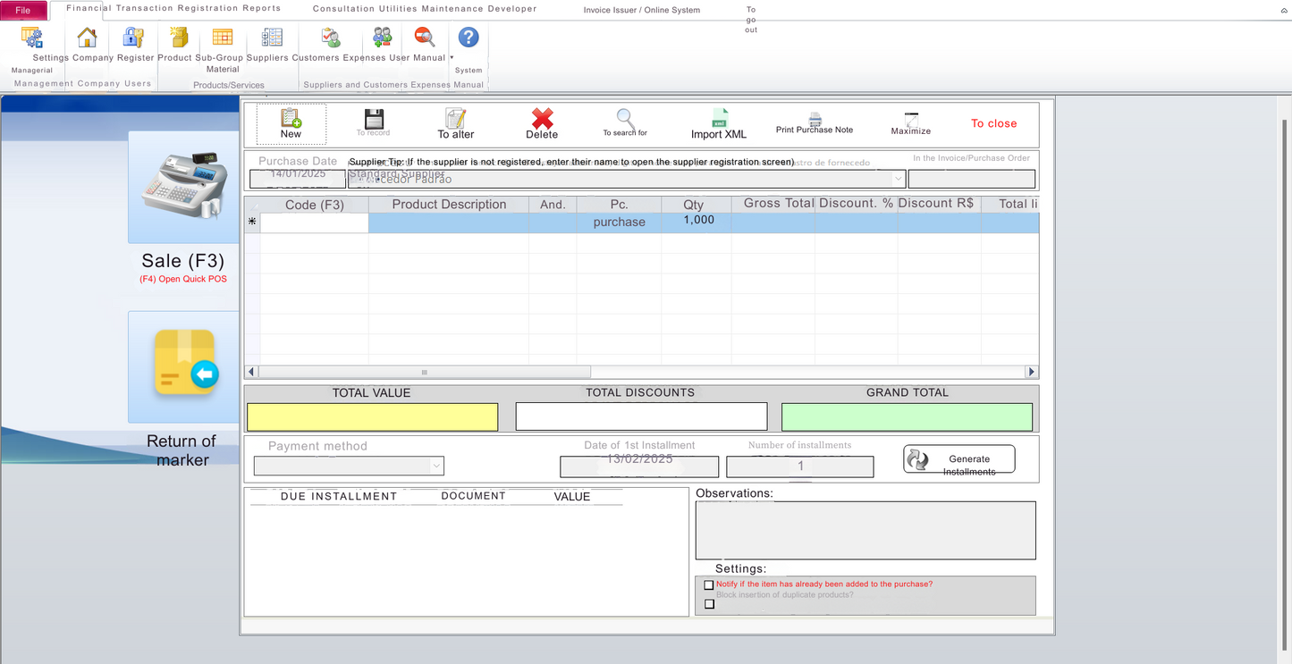 Sistema Para Gestão de Lojas